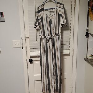 Indulge Striped Jumpsuit